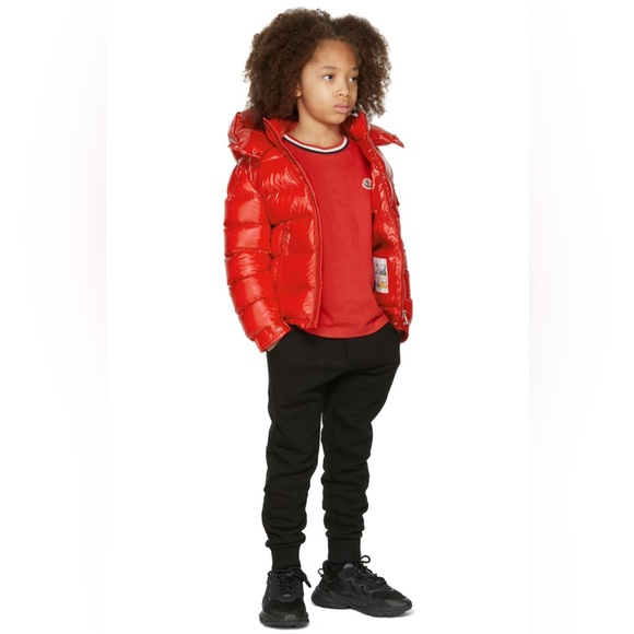 Moncler Red Puffer Kids - Picture 2 of 15
